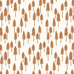 Pine Hill in Bronze on Cream