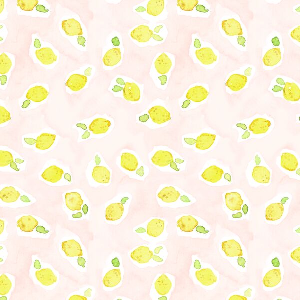 Mellow Lemons in Powder Pink