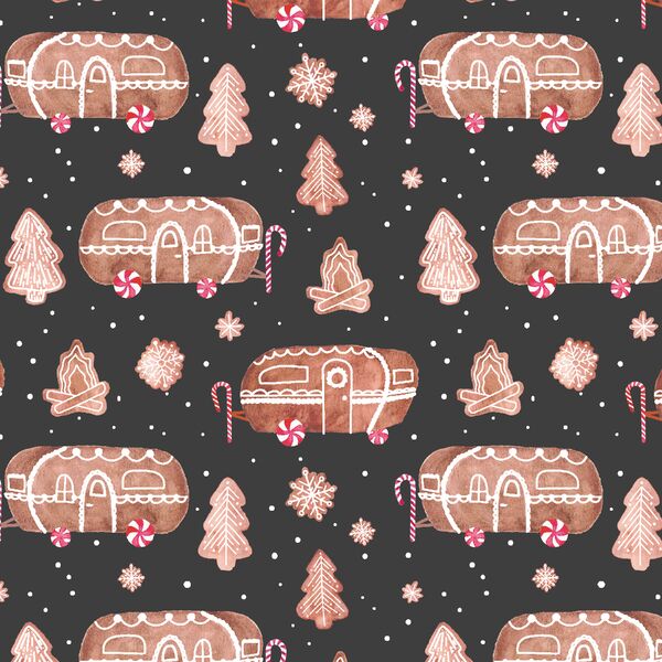 Gingerbread Campers in Onyx