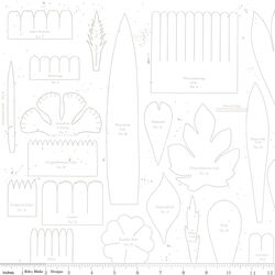 Posie Patterns in White-on-White