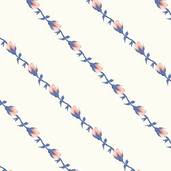 Rose Stripe in Porcelain