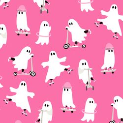 Large Skater Ghosts in Magenta