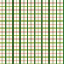 Plaid in Green and Peach