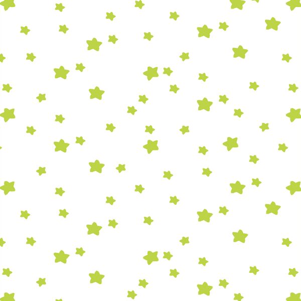 Star Light in Lime on White