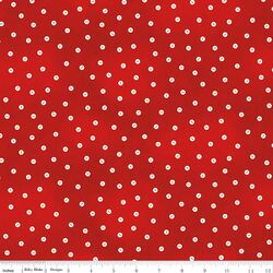 Baby Button Dot in Red