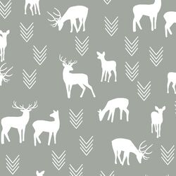 Deer Silhouette in Sage
