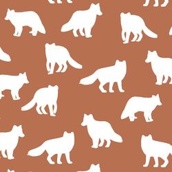 Fox Silhouette in Terracotta