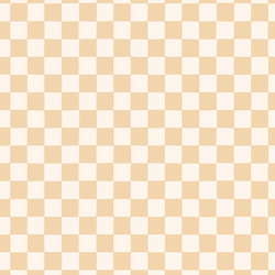 Organic Checkerboard in Light Apricot Cream