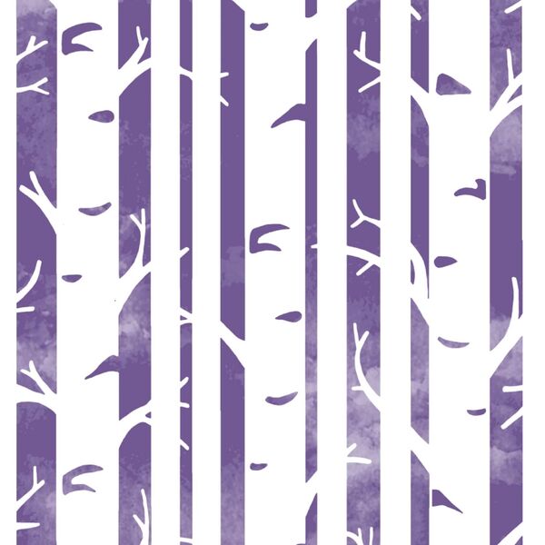 Big Birches in Ultra Violet