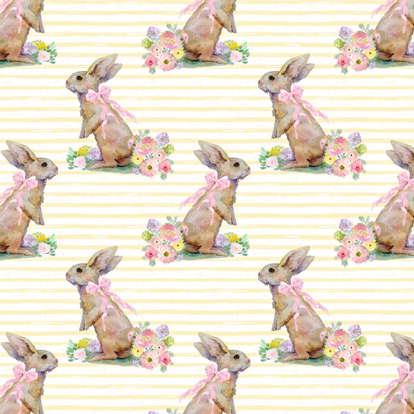Little Striped Bunny Tales in Buttercup