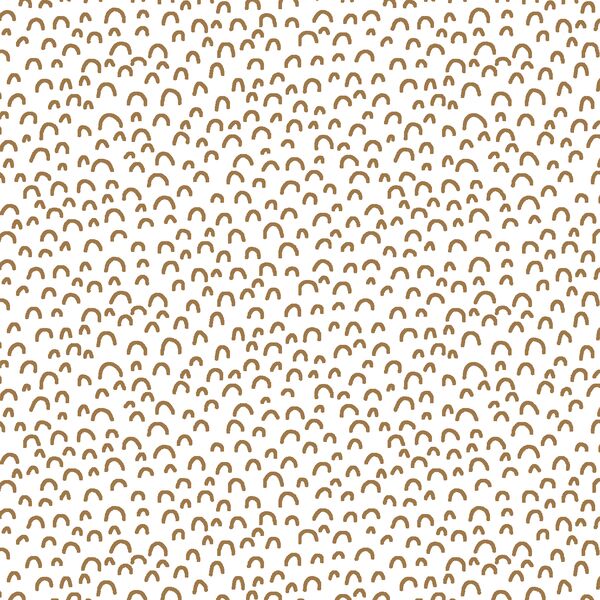 Doodle in Ochre on White