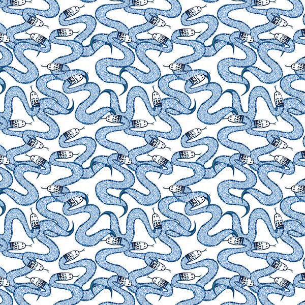 Small Serpents in Cobalt
