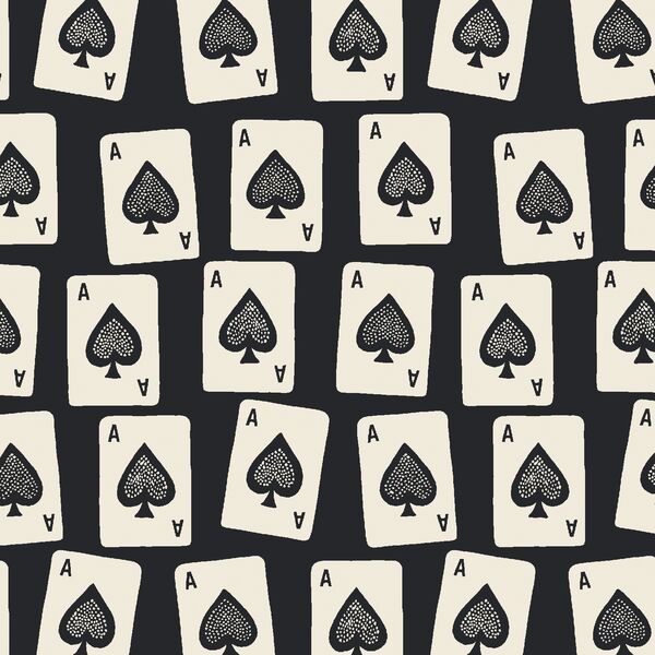 Ace of Spades in Dark Charcoal Gray