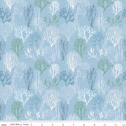 Aquatic Plants in Blue