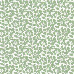 Roundabout Floral in Tractor Green