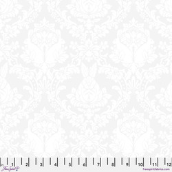 Ghost Bunny in Paper White on White