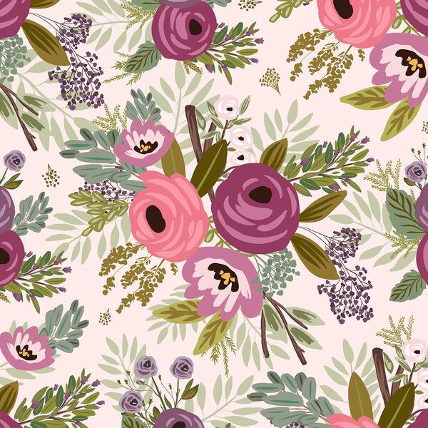 Large Lush Gardens in Pale Pink