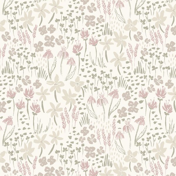Cottage Meadow in Dusty Rose Pink