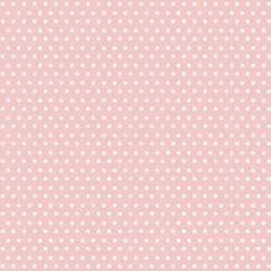 Winter Dot in White on Sweet Pink