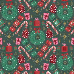 Christmas Gifts and Treats in Garden Green
