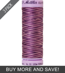 Lilac Bouquet (9075-9838) - Silk Finish Cotton Multi 50wt - 109 Yards (3 Pack)