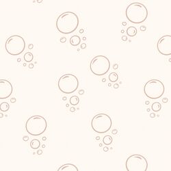 Summer Bubbles in Dawn Pink on Cream