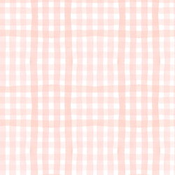 Painted Gingham in Light Coral