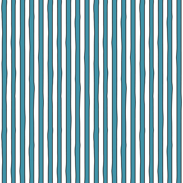Stripe in White Blue