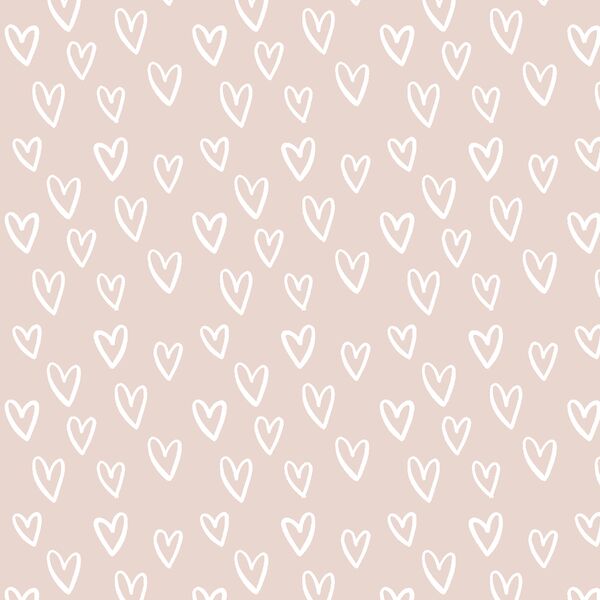 Hearts in Soft Rose