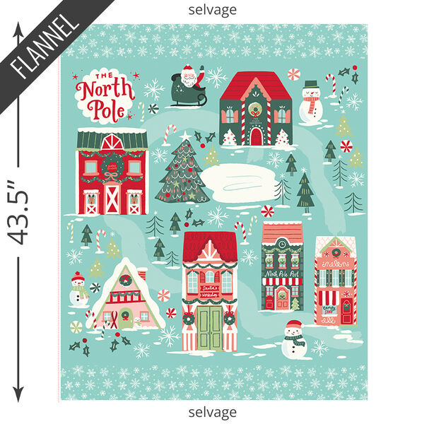 The North Pole Panel Flannel in Multi