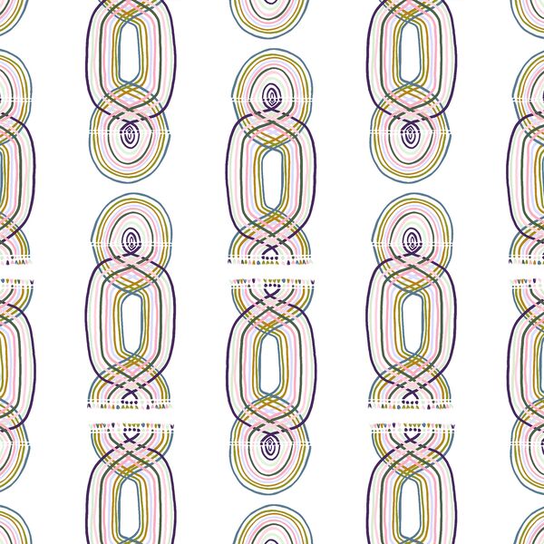 Rainbow Macramé in Serenity