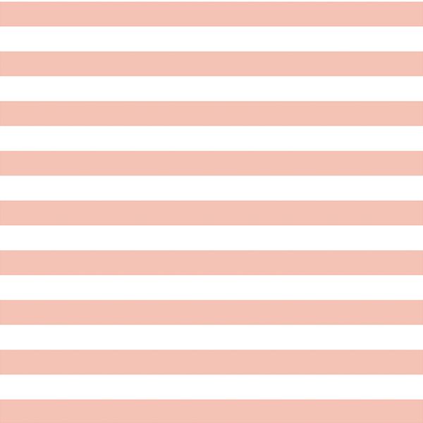 Horizontal Candy Stripe in Petal