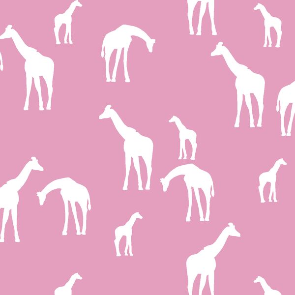Giraffe Silhouette in Begonia