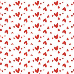 Hearts Aflutter in White