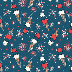 Ice Cream Celebration in Corsair Blue