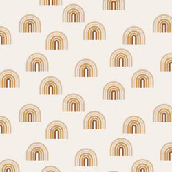 Small Retro Rainbows in Praline