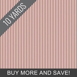 1/8" Stripe in Canyon Rose on Ivory - 10 Yard Bolt