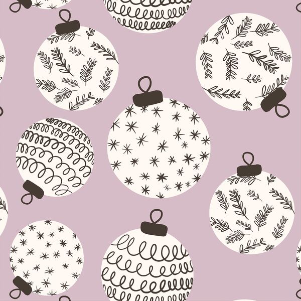 Large Ornaments in Lilac