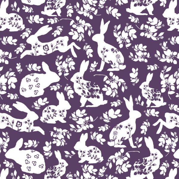 Spring Lace in Aubergine