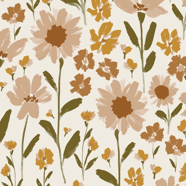 Mauve Garden in Cream