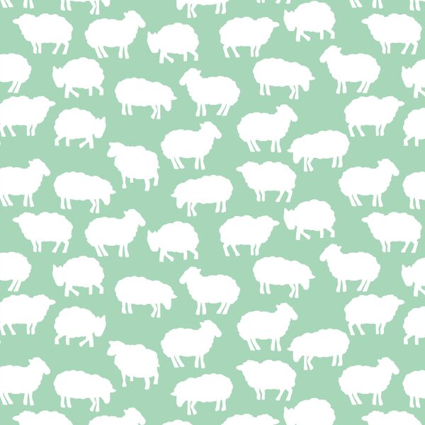 Sheep Silhouette in Seaglass