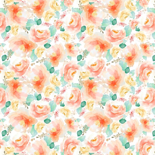 Small Phoebe Floral in Sunrise
