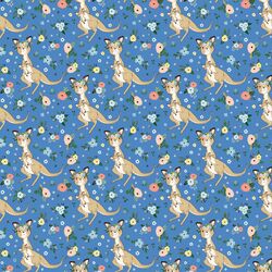 Mommy and Me Kangaroo in Bright Blue