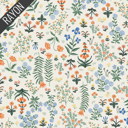 Menagerie Garden Rayon in Cream