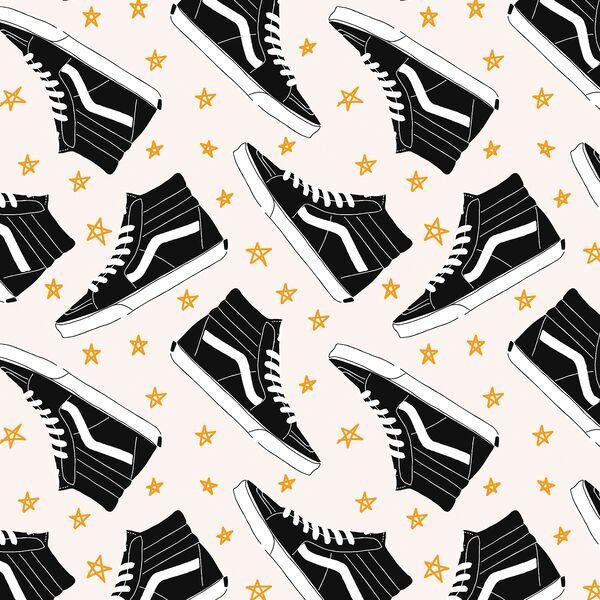 High Tops and Stars in Gold