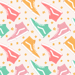 High Tops and Stars in Rainbow