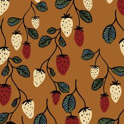 Wild Strawberries in Honey Brown
