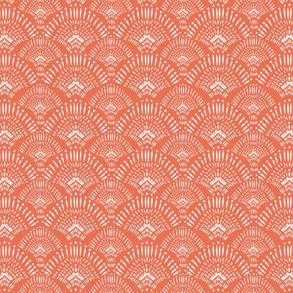 Woodland Boho in Bright Coral