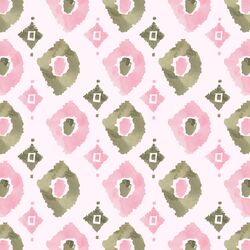 Painted Ikat in Lotus Pink