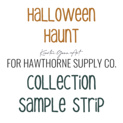 Halloween Haunt Sample Strip